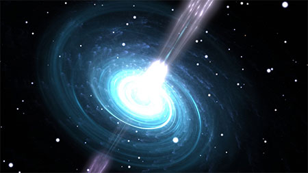 Artist's impression of a magnetized, rotating neutron star https://newatlas.com/space/most-massive-neutron-star-limits-physics/